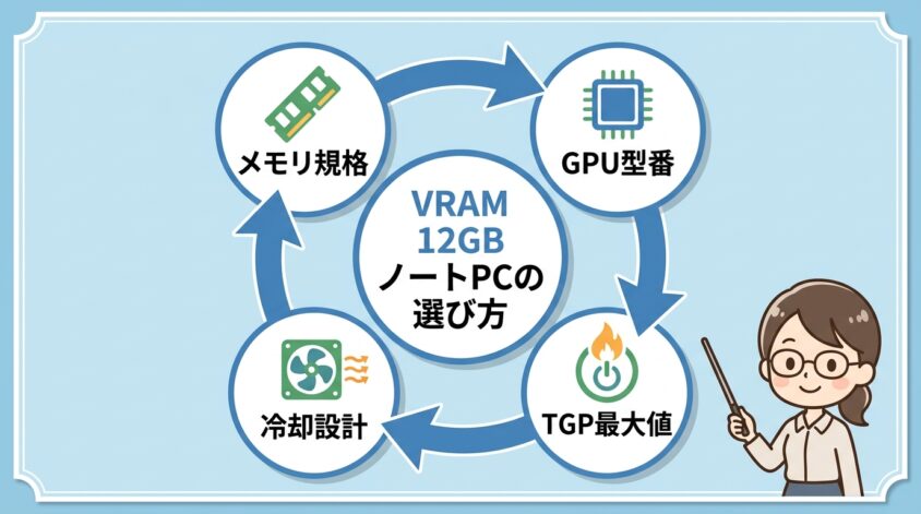 VRAM 12GB搭載ノートパソコンの選び方