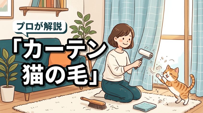 カーテンの猫の毛対策!掃除を楽にする5つの道具と最新素材4選